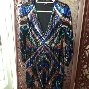 Art Deco sequin dress